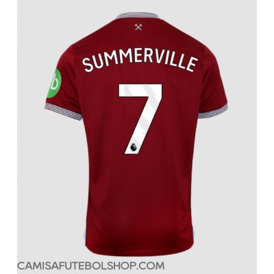 Camisa de time de futebol West Ham United Crysencio Summerville #7 Replicas 1º Equipamento 2025-26 Manga Curta Camisa de time de futebol West Ham United Crysencio Summerville #7 Replicas 1º Equipamento 2025-26 Manga Curta